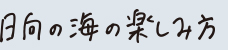 日向の海の楽しみ方